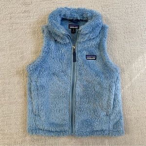 Patagonia XS girls fleece vest light blue 🩵